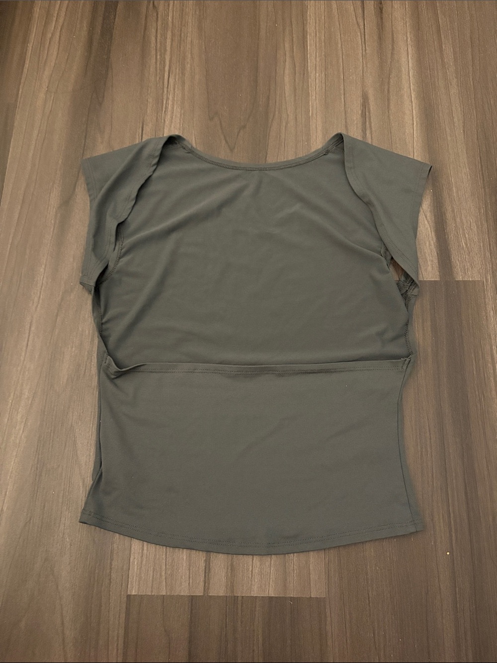 Open Back Grey Top - Picture 2 of 2